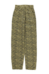 Trousers | Yellow w/ zebra print