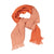 Knitted scarf . Orange & pink w/ golden lurex