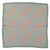 Silky scarf . Grey w/ orange "sisters Department" logo allover