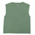 Sleeveless t-shirt w/ round neck . Greenish grey w/ "motel inn" print