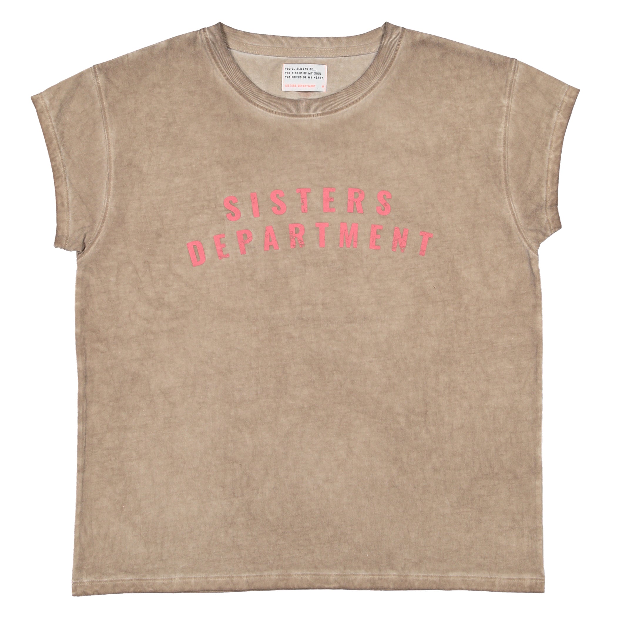 【oan】 Polarstar Washing Short Sleeve T-Shirt T-shirt shorter sleeves . Washed taupe w/ 