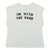 V-neck t-shirt . Grey w/ "i'm with the band" print