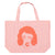 XL bag | light pink w/ "bella" print