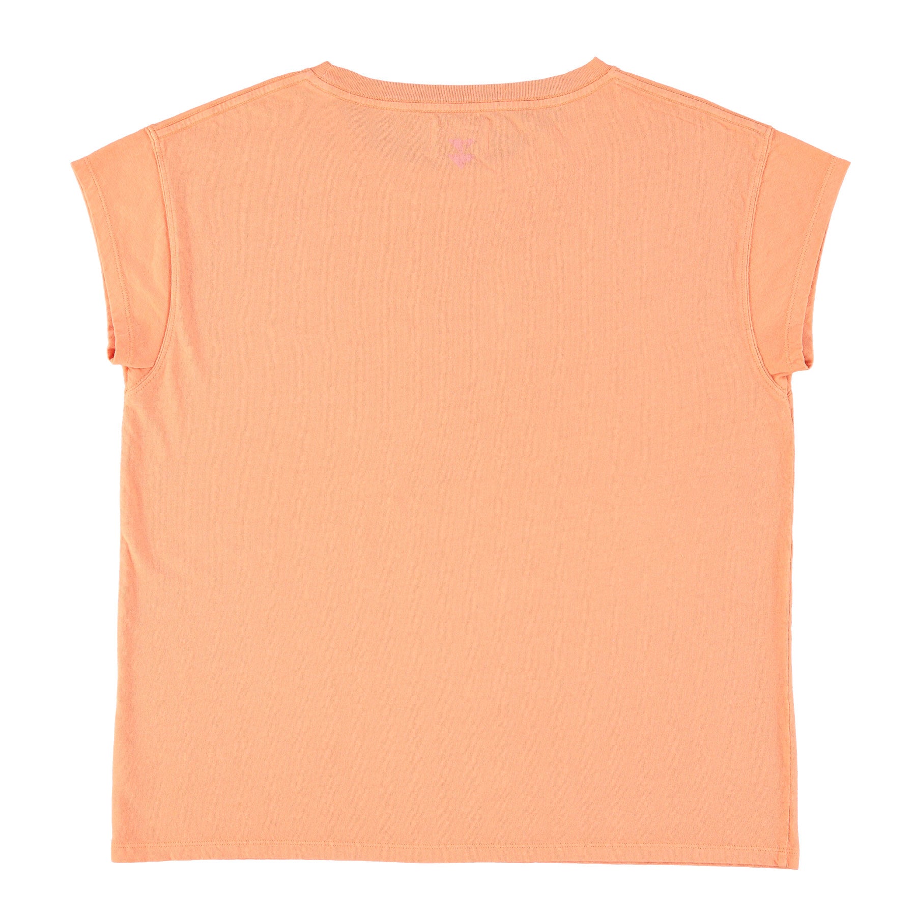 Short sleeve t-shirt | coral w/ "costiera" print