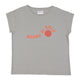 Short sleeve t-shirt | grey w/ "bagno" print