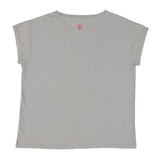 Short sleeve t-shirt | grey w/ "bagno" print