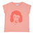 Short sleeve t-shirt | light pink w/ "bella" print